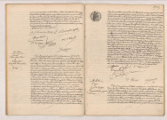 Acte de mariage de PASSERAT DE LA CHAPELLE Pierre et DE MOREL Marie Josèphe Alberte Blandine (20 mai 1905), acte de mariage de LOUVEL Charles Louis René et VALFRAMBERT Marguerite Louise Alice (24 mai 1905), transcription du jugement de divorce de MARYE Alexandre Edgar propriétaire et de GUYON DE VAULOGER Madeleine Marie Louise (26 mai 1905).
