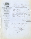 Installation d'une pompe au puits Saint Isige : devis (1er août 1877).