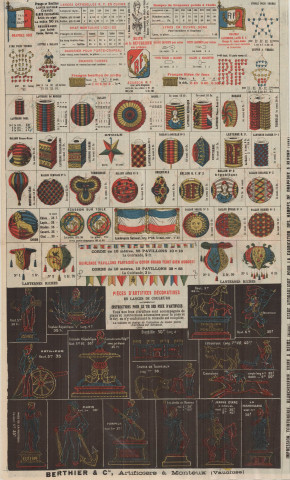 Fête nationale 14 juillet 1901 : affiche Imprimerie Albert Manier, (85x124).