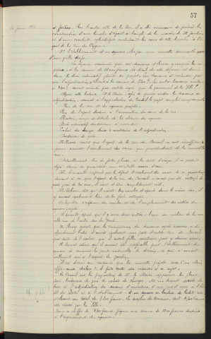 Rue d'accès à l'Hôtel des Postes : travaux