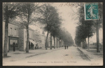 Condé-sur-Sarthe (Orne), environs d'Alençon, la Boissière, le village, carte postale ancienne noir et blanc, C. Bourdas, édit, phototypie A. Breger frères, Paris, (date d'utilisation :19 avril 1908), (14x9), acquisition 2021, AMA.
