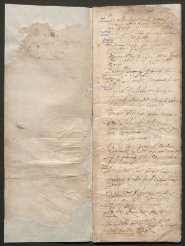 Paroisse Saint-Léonard, registre des inhumations (4 janvier 1650-23 décembre 1667).