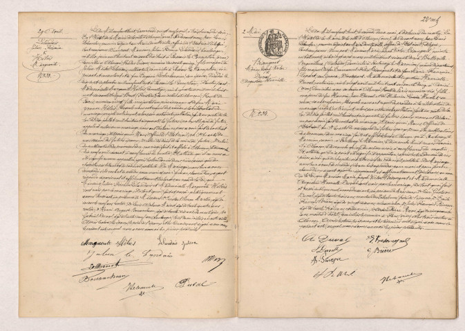 Acte de mariage de LELANDAIS Julien Firmin et HÉLIÈS Marguerite ( 29 Avril 1908), BÉSONGNET Marie Joseph Victor et DUVAL Augustine Henriette (02 Mai 1908).