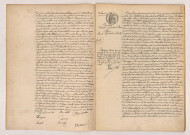 Acte de mariage de BOURDELAS Léopold Isaïe et ROUSTEL Juliette Alphonsine veuve COUE (5 janvier 1907), BRICARD Armand Alphonse Pierre et ISIDORE Marie Clémentine Berthe (12 janvier 1907).
