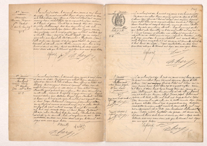 Registre des actes de décès (1910).