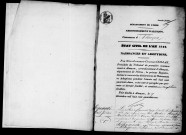 Registre des actes de naissance et adoption (1842).