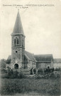 Fontenai-les-Louvets (Orne), l'église, carte postale noir et blanc n°3, (Date d'utilisation : ? Septembre 1906), (14x9), AMA.