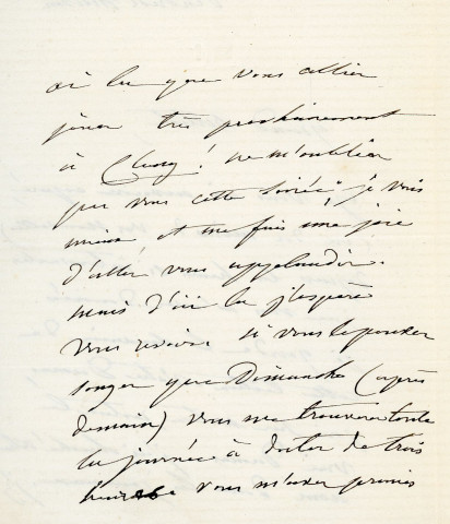 Lettre autographe signée de la femme de lettres Louise Colet au comédien Louis Fortuné Adolphe Laferrière [1873].