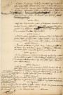 Changement du lieu destiné aux exécutions à morts et de l'exposition aux carcans (Place du Vieux Palais à la Place du Champ-du-Roi Montsort) : arrêtés, correspondance, cahier des charges.