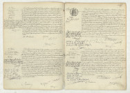 Acte de naissance de NEDELEC Charles Jules enfant naturel (16 février 1908),acte de naissance de DE COINTET DE FILLAIN Bernard Georges René (16 février 1908),acte de naissance de SEILLERY Henri Eugène Joseph (19 février 1908),acte de naissance de LE CALONNEC Thérèse Léontine Marie (20 février 1908).