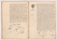 Acte de mariage de FAFET Charles Emile et COUILLARD-SANDRET Jeanne Marie Louise (08 février 1909), Acte de mariage de CAULE Etienne et LEQUINIO Anne Josephe Marie (10 février 1909).