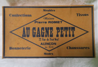 Magasin du Gagne-Petit, communication : cartons publicitaires personnalisés