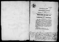 Registre des actes de naissance et adoption (1844).