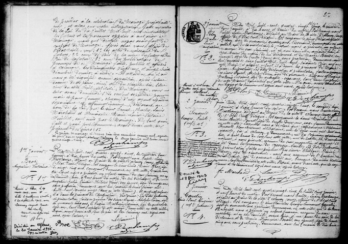 Registre des actes de naissance et adoption.