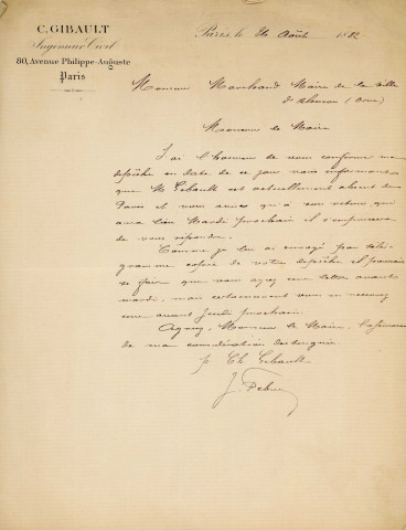 Etude pour améliorer la distribution d'eau potable à Alençon, recherches de sources environnantes : correspondance, articles de presse, note.