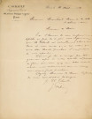 Etude pour améliorer la distribution d'eau potable à Alençon, recherches de sources environnantes : correspondance, articles de presse, note.