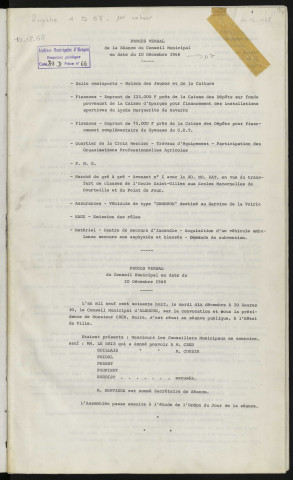 Planification, préparation du VIème plan, rapport d'orientation régionale, avis du conseil.