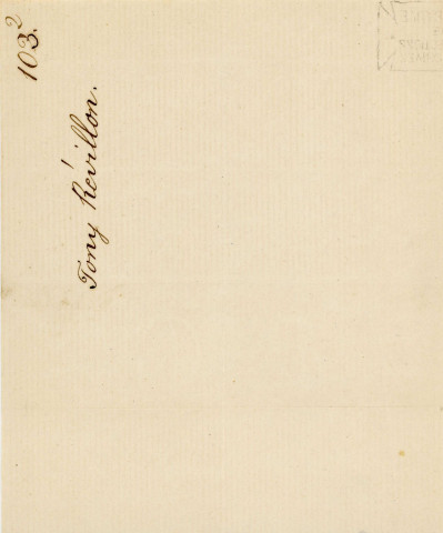 Lettre autographe signée de l'écrivain Tony Révillon à l'acteur Adolphe Laferrière [1860].