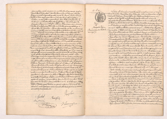Acte de mariage de GUIBERT Hilaire François Isidore et LEBOINDRE Madeleine Henriette veuve LIVET (18 Mai 1907), Transcription de L'acte de mariage de VAYER Marcel et VAYER Berthe (21 Mai 1907), Acte de mariage de VAYER THUILLIER Marcel Félix et de VAYER JOUSSELIN Berthe (26 Août 1889).