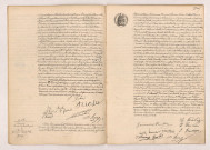 Acte de mariage de GESLAND Louis Alexis Aimable et RICHER Ida Marie (22 Octobre 1908), LERMIER Lucien Albert Eugène et POULIN Germaine Isabelle Léa (23 Octobre 1908).