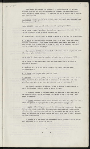 Salle Omnisports, Maison des Jeunes et de la Culture.