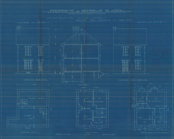 permis de construire n°11, Construction d'une maison d'habitation Route de Sées Alençon, (date de décision : 1929).