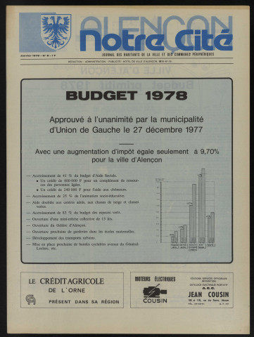 Alençon Notre Cité, journal des habitants de la Ville et des communes périphériques n°8 (janvier 1978).