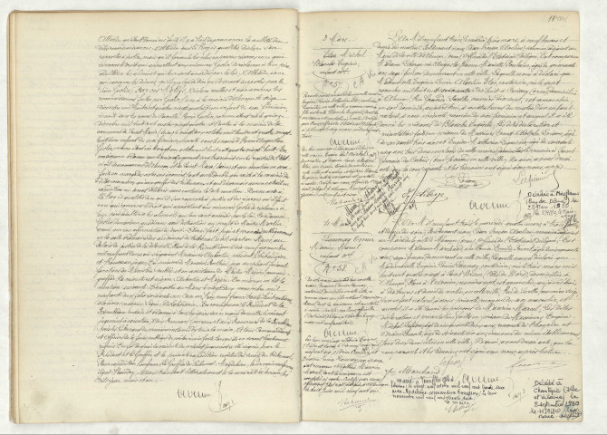 Transcription d'un jugement pour annulation de reconnaissance de GESLIN Camille Marie (15 décembre 1884),acte de naissance de MICHEL Blanche Eugénie (3 mars 1903),OMIER Maurice Marcel (4 mars 1903).