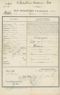 Bulletin de mariage de Jules Millet et Joséphine Bellamy délivré par la mairie d'Alençon.
