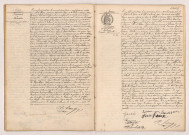 Transcription d'un jugement de divorce de FRESNAIS Léon Isidore et BOUDIER Blanche Marie (02 février 1910), Acte de mariage de LEVASSEUR Gustave Albert et GÉRARD Victorine Gabrielle (02 février 1910).