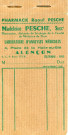 Carnets facture à souche type pour le laboratoire d'analyses médicales de Madeleine Pesche.
