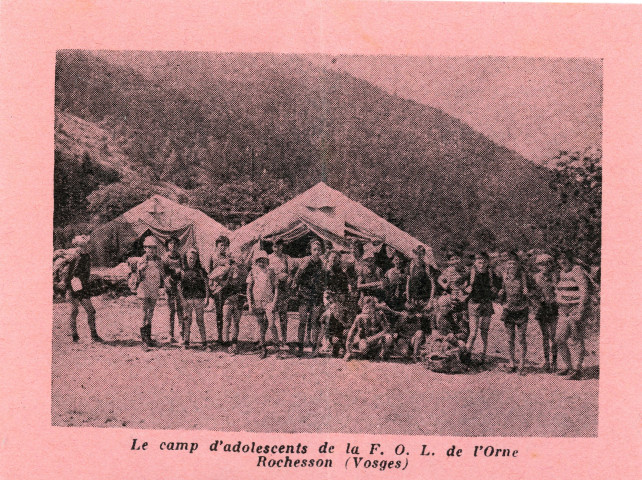 Reçu du comité de patronage des écoles maternelles, jardins d'enfants (1962), reçu du comité des parents et amis des petits des classes enfantines de l'école Masson (1964-1965), billet de la grande tombola au profit des colonies de vacances des écoles publiques de l'Orne (1965).