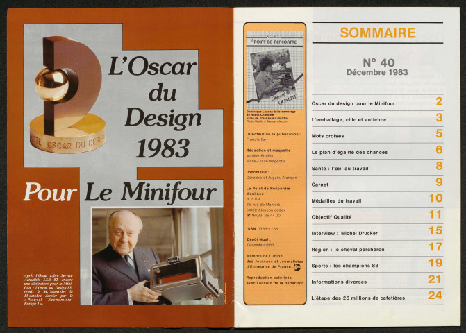 Le Point de rencontre Moulinex n°40 (décembre 1983)