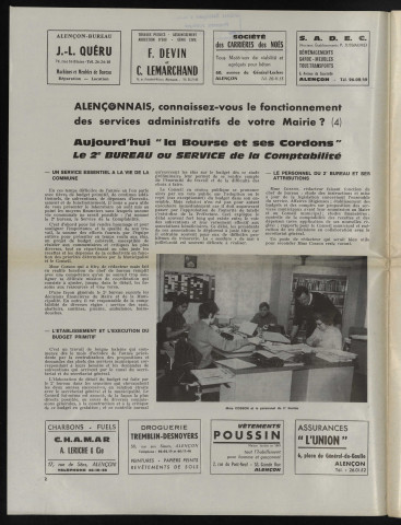 Cité des Ducs, bulletin municipal officiel de la Ville d'Alençon et des communes périphériques n°12 (avril 1968).
