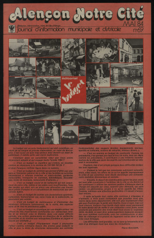 Alençon Notre Cité, journal d'information municipale et districale n°69 (mai 1984).