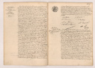 Acte de mariage de DUCREUX Ernest Arthur Almire et DE WEVER Camille Albertine (22 Août 1908), Transcription d'un Jugement de Rectification d'Acte de mariage BRISOLIER et BOUILLON (24 Août 1908).