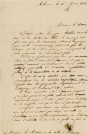 Entretien de la halle au blé, engorgement suite aux immondices introduites par le cirque et par la foire : correspondance de l'architecte Charles Arnoul (16 mars 1866).