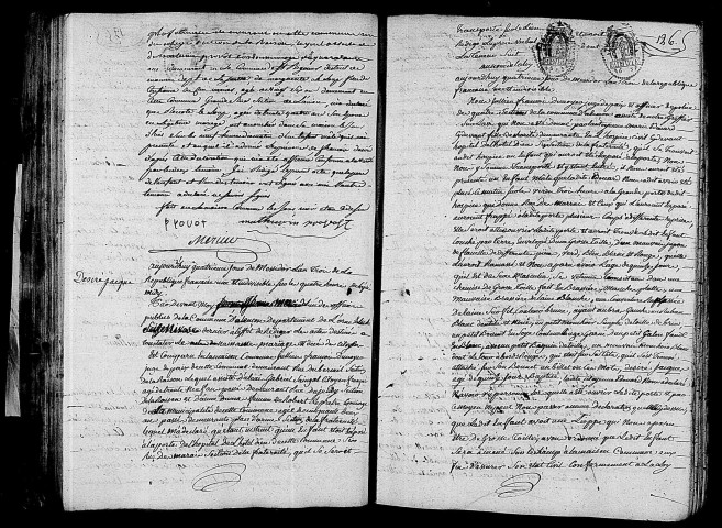 Acte de naissance de PROVOST François Désiré (21 juin 1795),acte de naissance de Désiré Jacques enfant trouvé (22 juin 1795).