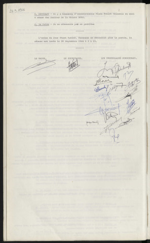 Organisation du parking place Desmeulles.
