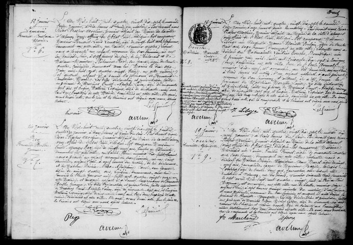 Registre des actes de naissance et adoption.