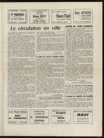 Cité des Ducs, bulletin municipal officiel de la Ville d'Alençon n°3 (janvier 1966).