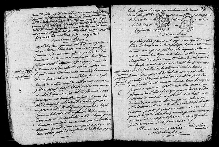 Registre des actes de naissance (2 janvier-19 mars 1793).