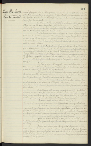 Hospice d'Alençon, testament fait à champeaux sur Sarthe, legs Mr BOULIVET Désiré mari de Mme BOULIVET née LEROY Alexandrine, avis du conseil