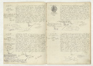 Reconnaissance de DUVAL Georges Albert (29 décembre 1915), acte de naissance de COOPMAN Yvette Louise (28 décembre 1915), acte de naissance de DESCHAMPS LESAGE Louisette Marie Clémentine (30 décembre 1915), table (A-AMI)