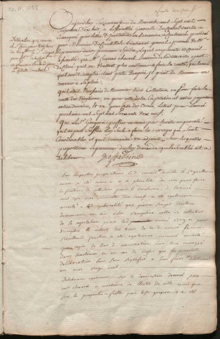 Registre des délibérations du conseil de Ville (16 novembre 1778-05 juillet 1789).