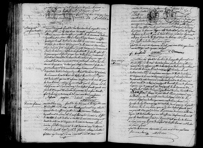 Acte de naissance de BRIERE Michel Louis Auguste (19 août 1795),acte de naissance de BAUMONT Joséphine Emilie (20 août 1795),acte de naissance de DUMANS François (21 août 1795),acte de naissance de HENRIET Marie Catherine (21 août 1795).