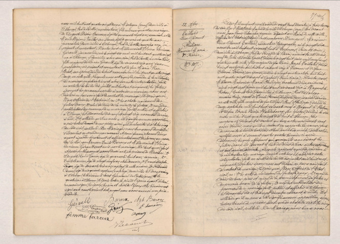 Acte de mariage de BAROUX Émile et GÉRAULT Elvina Lucienne (1er décembre 1905), acte de mariage de TAILLARD Léon Clément et PHILIPPE Honorine Maria (22 décembre 1905)