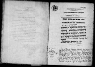 Registre des actes de naissance et adoption (1861).