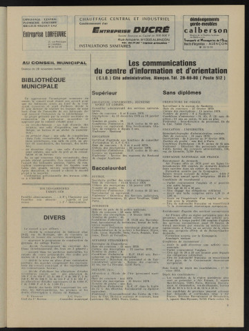 Alençon Notre Cité, journal des habitants de la Ville et des communes périphériques n°17 (décembre 1978).