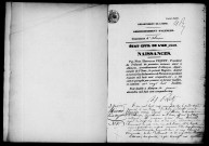 Registre des actes de naissance et adoption (1856).